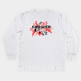 flower girl, sassy girl shirt, girl summer, ladies shirt girls Kids Long Sleeve T-Shirt